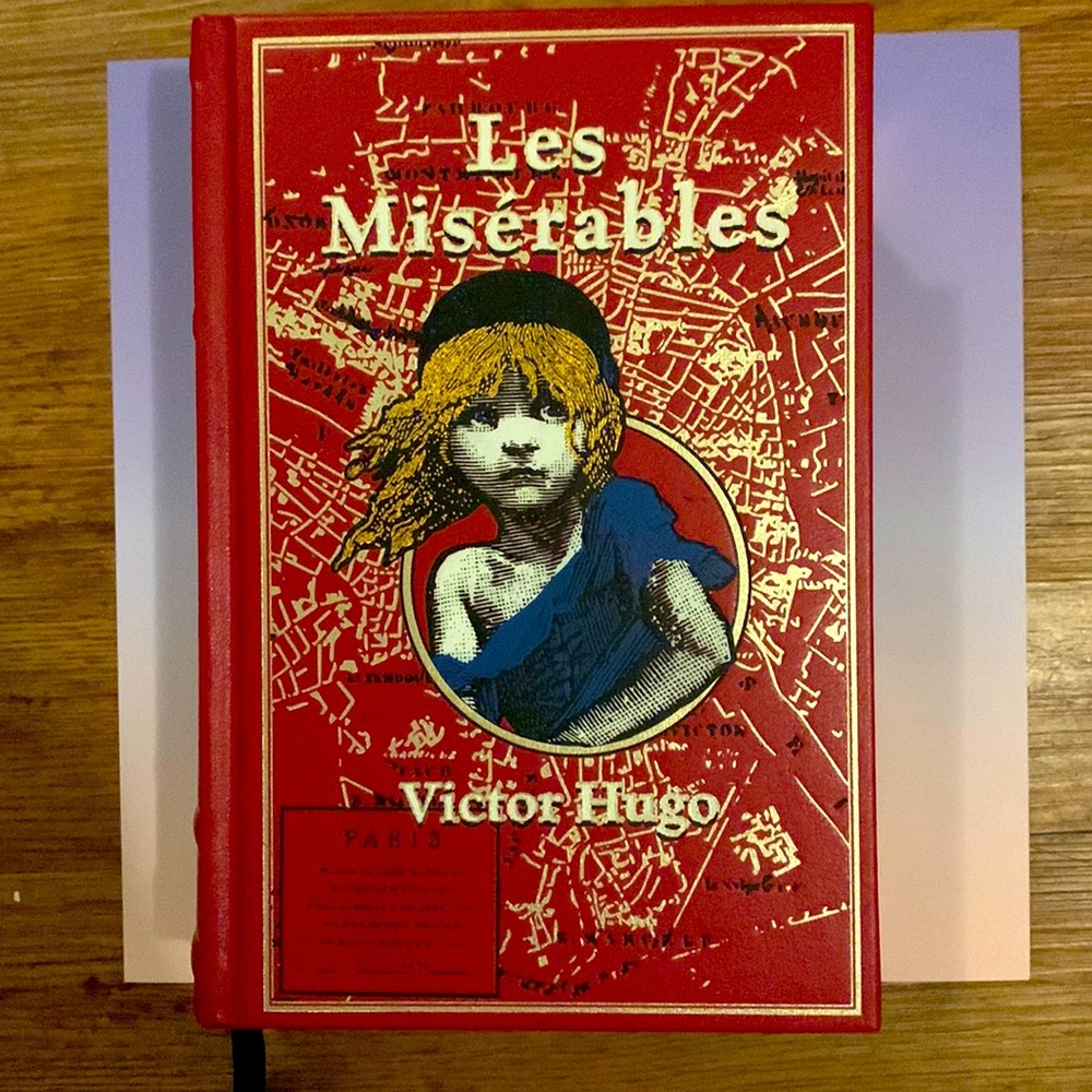 NWT Leather-bound Les Miserables Collector’s Book by Victor Hugo